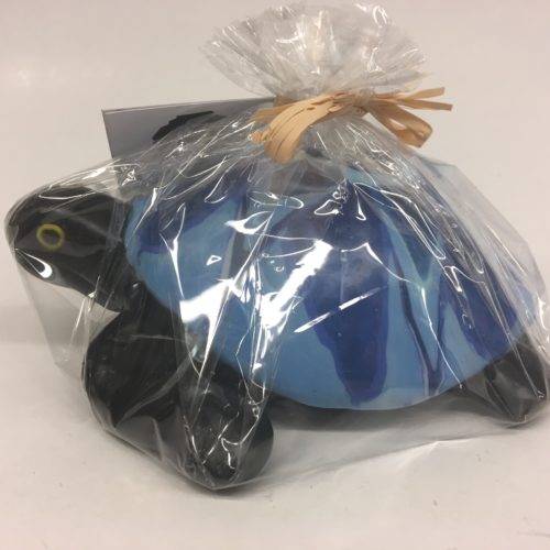 Swazi candle schildpad met blauw motief