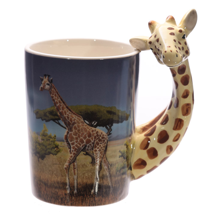 leven Lastig personeelszaken Een super leuke mok safari giraffe met 3D oor. Bestel online of kom naar de  winkel.