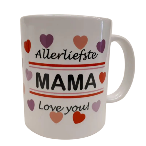 Mok allerliefste mama love you met hartjes