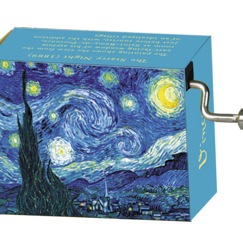 Muziekdoosje kunstenaars Van Gogh Starry night melodie Flower Waltz van Tchaikowski