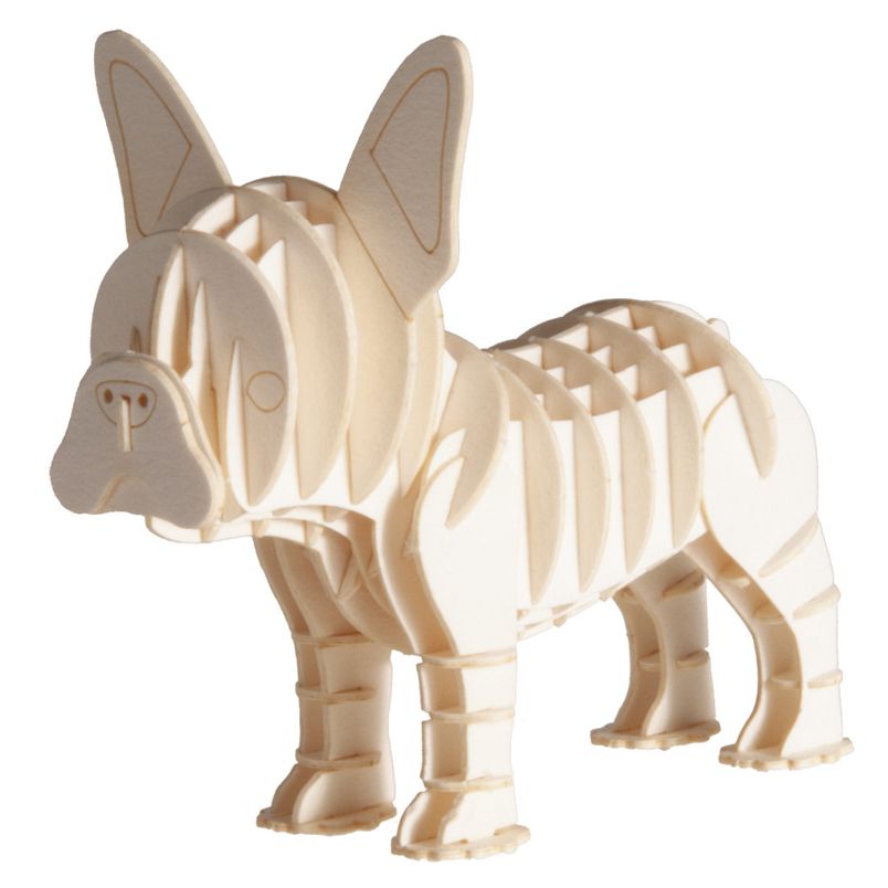 Tact Openbaren Sentimenteel 3D puzzel en bouwpakket hond Bulldog van karton