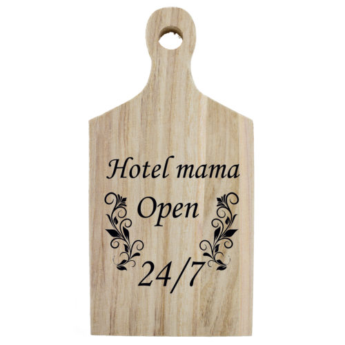 Borrelplank quote Hotel mama open 24-7