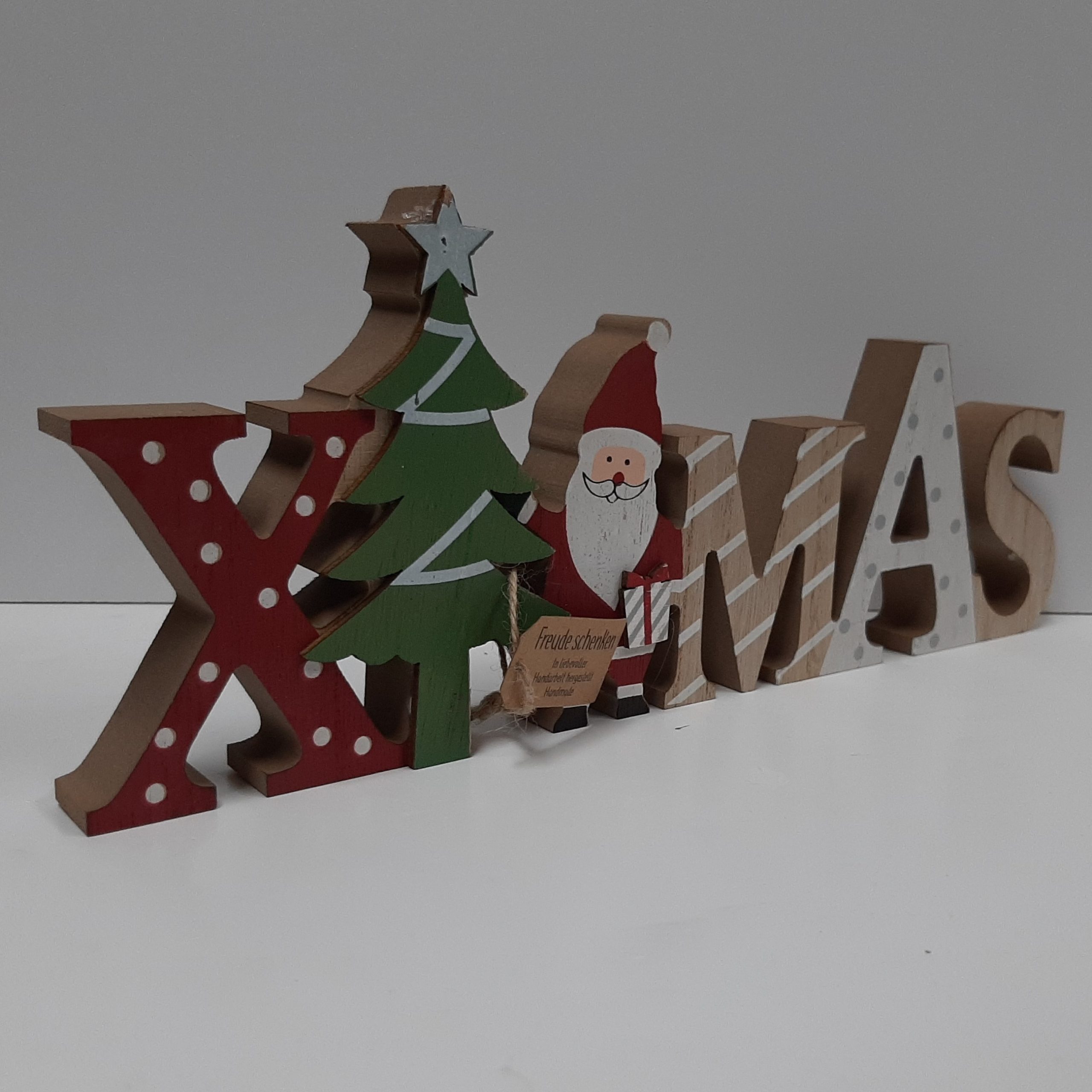 bijkeuken Kantine beweging Kerst decoratie - Houten staande letters xmas